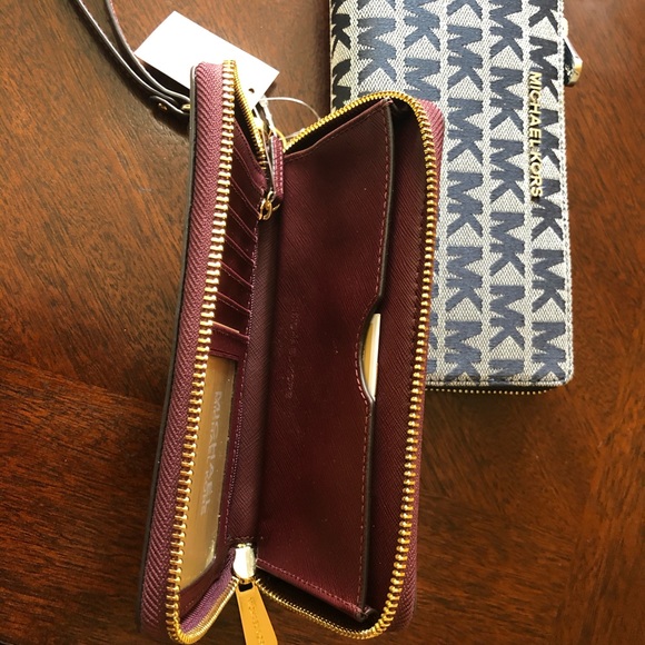 MICHAEL KORS JET SET TRAVEL MF PHONE CASE WALLET - Picture 5 of 5